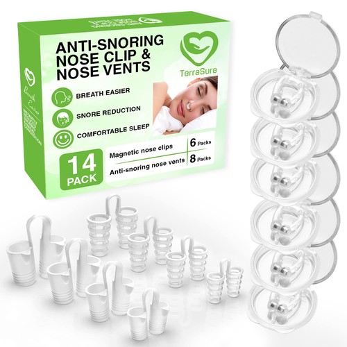 Neue Extra starke Anti Schnarch Geräte - Schnarchlösung, 6 Stück Silikon Ma...