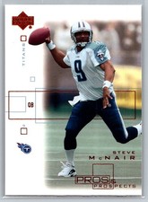 💎2001 Upper Deck Pros & Prospects Football #87 Steve McNair - Titans💎