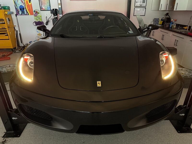 Founders Carbon Fiber HID Headlights 2005-2010 Ferrari F430 RHD/Amber Lens (Set)