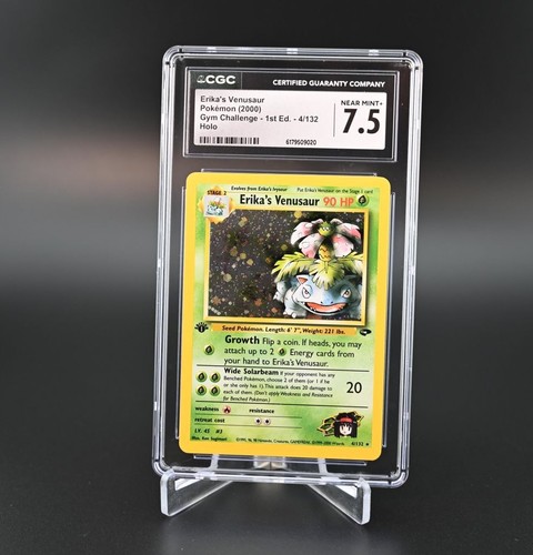 Erika's Venusaur (1st Edition) graded CGC 7.5 for sale on eBay