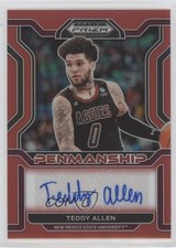 2022 Panini Prizm Draft Picks College Penmanship Red /199 Teddy Allen Auto 11ye