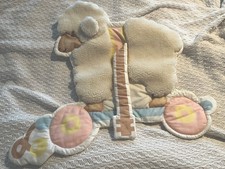 Vintage Rocker LAMB Pastel Colors Nursery Hanging Soft Plush Wall Decor Boy Girl