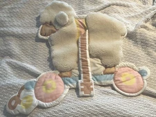 Vintage Rocker LAMB Pastel Colors Nursery Hanging Soft Plush Wall Decor Boy Girl
