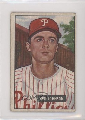 1951 Bowman Ken Johnson #293 Rookie RC 0x1e