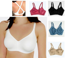 Ex Marks Spen**rs Bra Flexi Fit White Non Wire Full Cup Multi Way Strap Non Pad