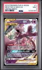 2019 POKEMON SUN & MOON UNIFIED MINDS #71 MEWTWO & MEW GX PSA 9