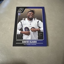2022 Panini Zenith Red Zone Parallel #166 David Ojabo Baltimore Ravens Rookie RC