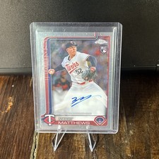 2025 Topps Chrome - Rookie Autographs Zebby Matthews #RA-ZM (AU, RC)
