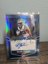 2024 Donruss Optic Dillon Johnson Signature Series Rookie Auto Holo Prizm