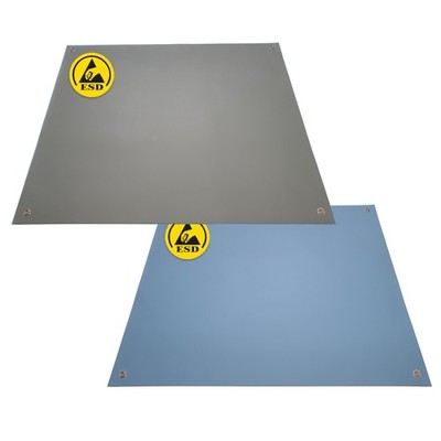 Minadax ESD Antistatik Matte 60cm Breit GRAU BLAU mit/ohne Anschluss Tischmatte