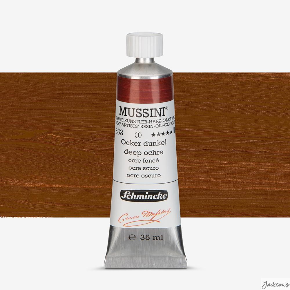 Schmincke Mussini Oil Paint Natural Earth Pigment 35ml Deep Ochre
