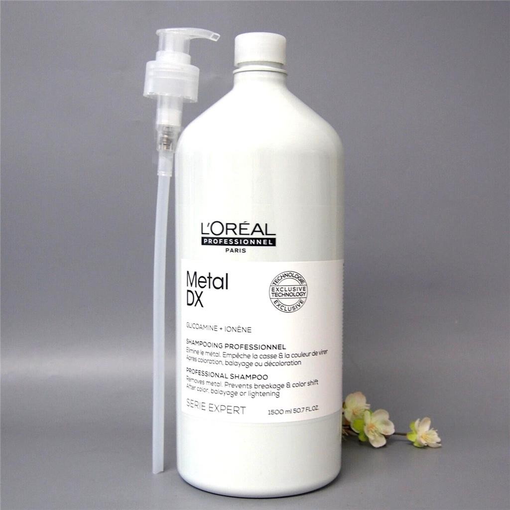 С помпой LOreal Serie Expert Metal Detox Shampoo 1500 мл 507 унций 11590₽