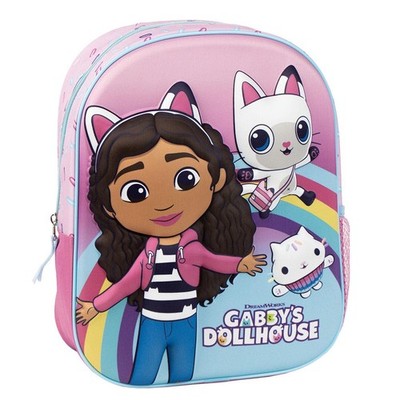 Rucksack Gabby´s Dollhouse 3D - Dreamworks Kindergartenrucksack 31x25x10 cm 