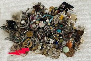 5 Lbs WEAR CRAFT REPAIR Tangled Junk Drawer Jewelry Lot