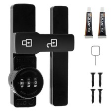 Luminous Barn Door Lock Latches 180 Degree Flip Latch 3 Digit Password Combin