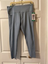 Danskin Ladies' High Rise Brushed Leggings with Bonded Side Pockets - Size XL