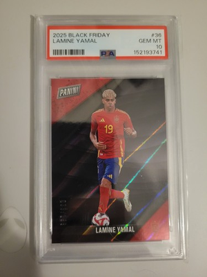 #ad 2025 Black Friday Lamine Yamal 199 PSA 10 *Pop 1 * $249.99