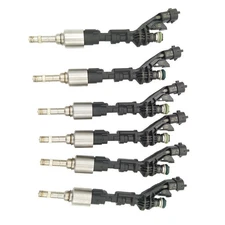 SET OF (6) GDI FUEL INJECTORS FOR JAGUAR F-TYPE XF XJ LAND ROVER DISCOVERY