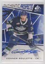 2021-22 Upper Deck SP Game Used CHL Edition Blue Conner Roulette #63 Auto y0i