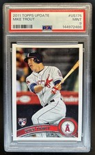 2011 Topps Update Mike Trout Rookie RC #US175 Angels PSA 9