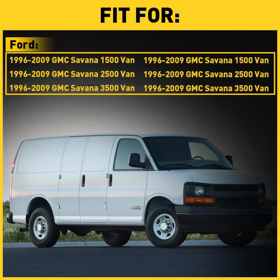 Manija de puerta delantera exterior lado pasajero derecho para 96-09 Chevy Express GMC Savana Foto 4 de 4