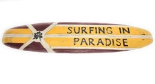 Surfing In Paradise Rustic Surf Sign 40" - Surf Decor Accents bds12061100