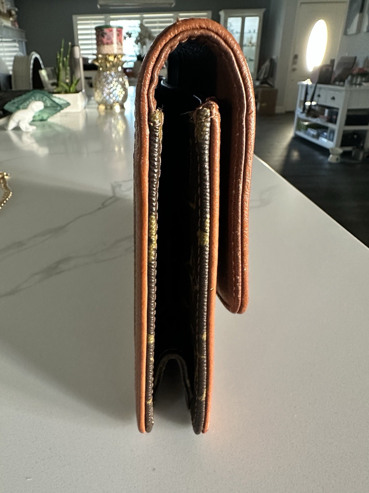 Louis Vuitton Pochette Dame Clutch GM Brown Leath… - image 7