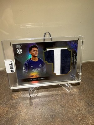 Topps Paris Champions D'Europe Senny Mayulu /10 Match Worn Relic Rookie RC PSG