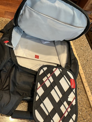 Schwarzer ELLEVEN™ "TSA Check Point Friendly" Computer College Rucksack mit Reißverschluss NEU - Bild 11 von 15
