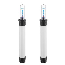 2 Pcs White Plastic Water Level Gauge Indicator for Potted Plant Moisture