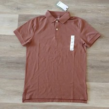 NWT Goodfellow  Co Men's Every Wear Brown Polo Shirt Size S