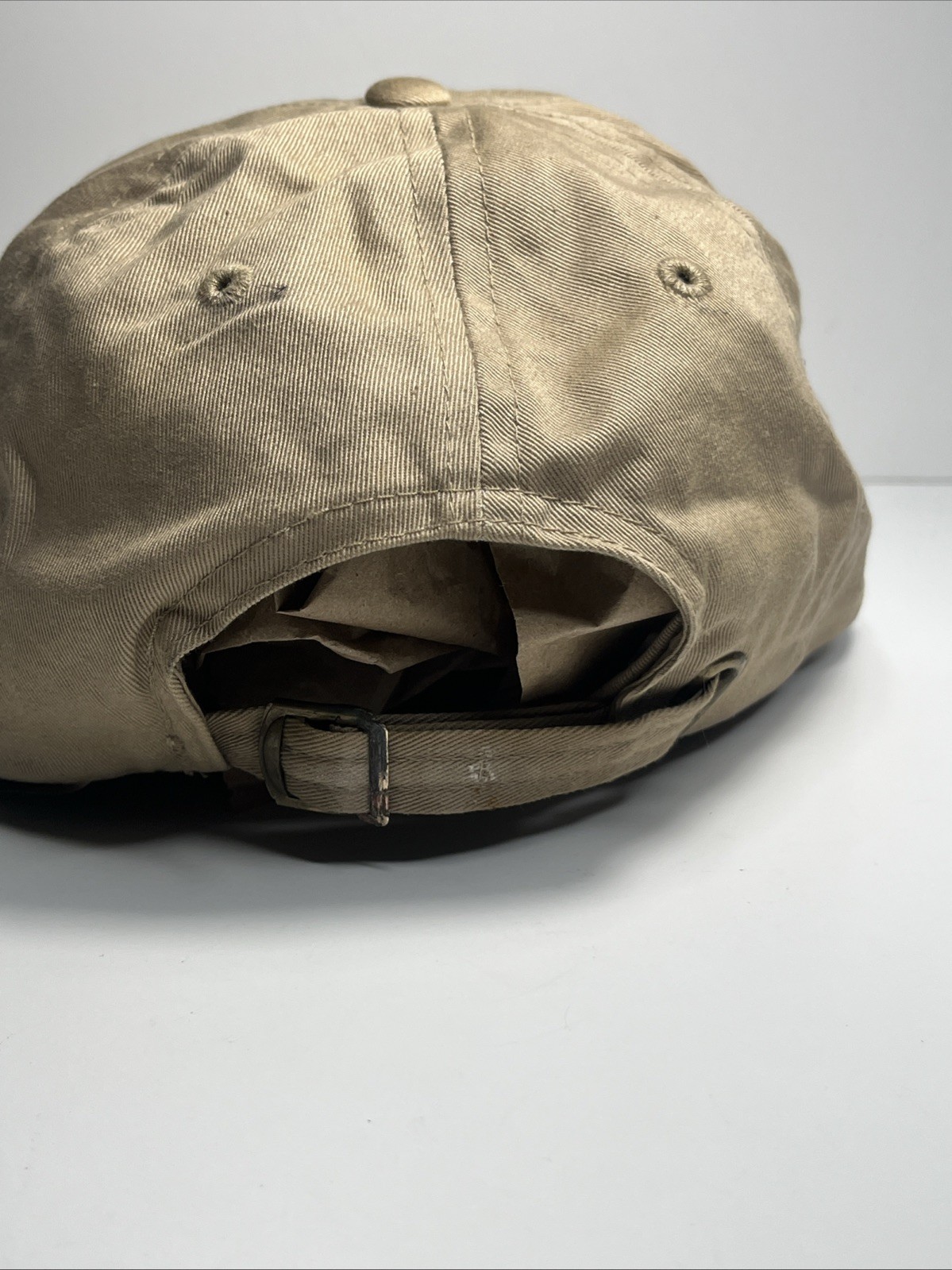 Cappello Polo Ralph Lauren tesa d'anatra larga cotone kaki blu pony