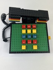 VTG 1988 Tyco Super Blocks Telephone Lego Brick Landline Phone Retro 80  s READ