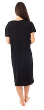 Ladies Spring Summer Knee Length Short Sleeve Nightie Teddy Banana