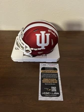 Fernando Mendoza Autographed Signed Mini Helmet Indiana Hoosiers Football