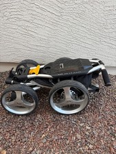 Used Sun Mountain MICRO-CART Golf Push Cart 4 Wheel Compact Great Condition