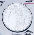 1921-P  PHILADELPHIA MINT  BRILLIANT UNCIRCULATED! U.S. MORGAN DOLLAR. WOW!