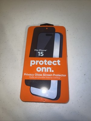 New Protect Onn Corning Glass Screen Protector For iPhone 15 Pro Max Phone