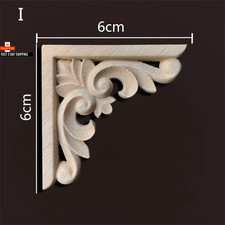 Wood Corner Joint Onlay Applique Wood Decals for Furniture Home Decoration Luxur