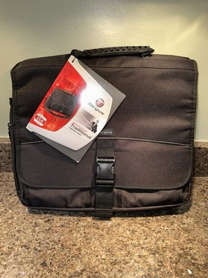 Targus - 15  Laptop Messenger Traditional Laptop Case Bag - Black NEW with TAG!