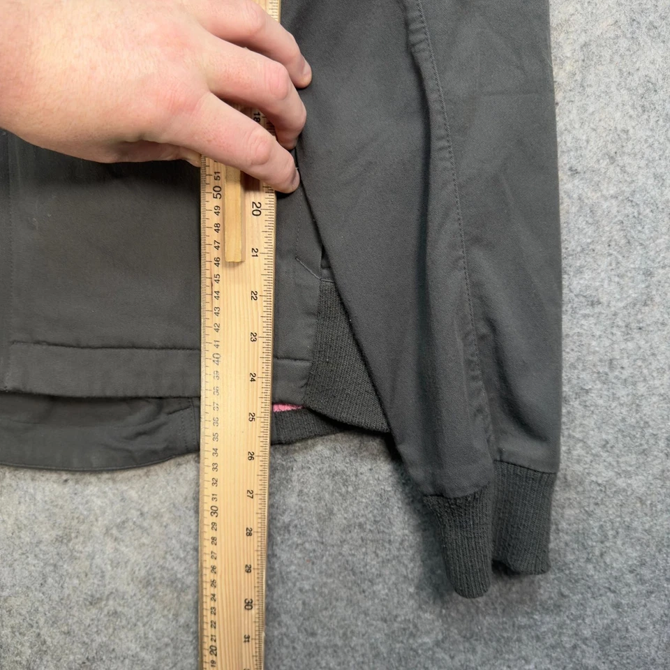 Rapha Bomber Jacket Mens Size Medium Grey Cotton Blend Full Zip Cycling Outdoor - Image 3 of 4