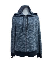 Danskin Now Women  s Hoodie M 8 - 10 Black Full Zip Activewear
