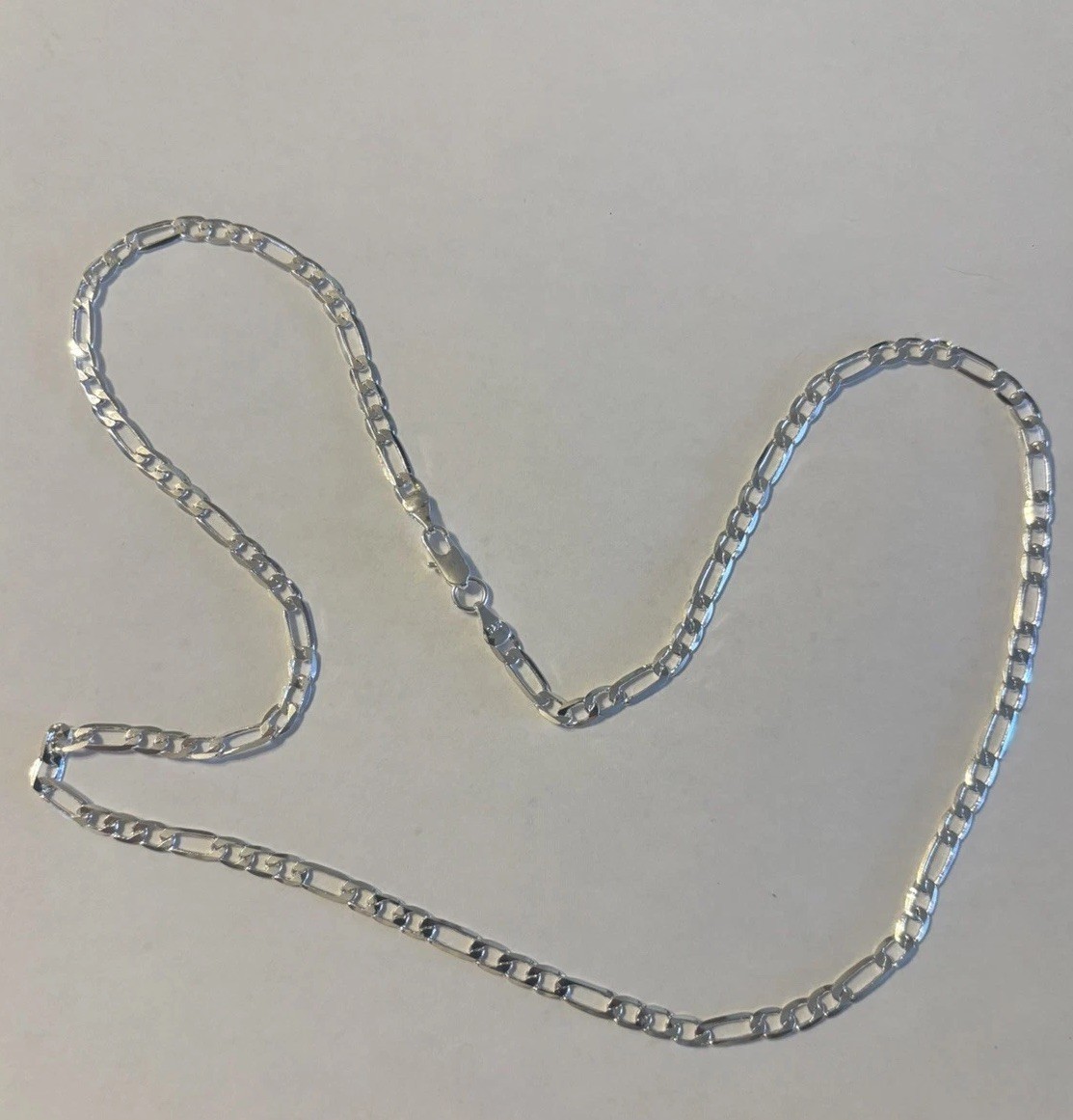 White Gold Plated 925  Sterling Silver 24