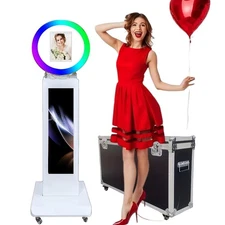 Universal Floor Deluxe Edition iPad Photo Booth w/Digital LCD Screen for Party