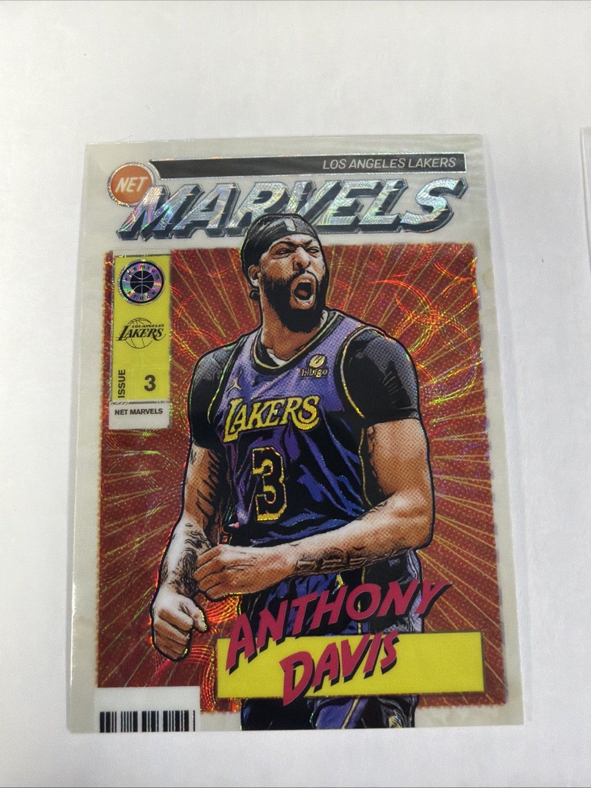 Anthony Davis 2023-24 Panini Nba Hoops Premium Stock Retro Net Marvels #15 Prizm