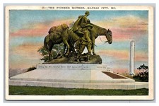 Kansas City, MO Missouri The Pioneer Mother Monument Penn Park Postcard Unposted