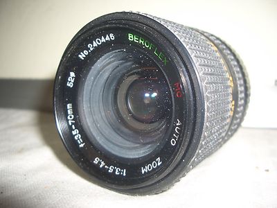 Objektiv Beroflex Auto Zoom Multi coating 1:3.5-4.5 - f=35-70mm - 52mm