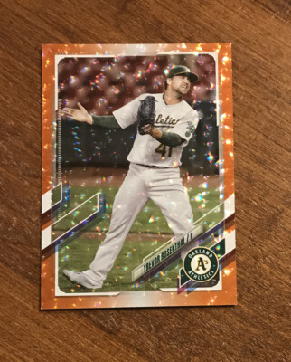 Trevor Rosenthal 2021 Topps Chrome Update Orange Ice US238 Athletics A's 24/299