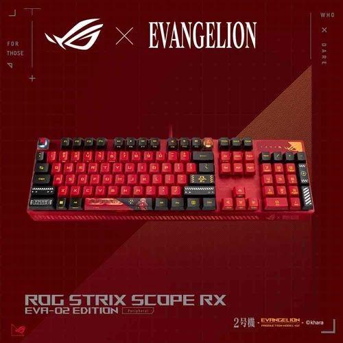 Asus ROG Strix Scope RX EVA -02 ROG Strix Scope RX EVA Edition Gaming Keyboard - Picture 2 of 6