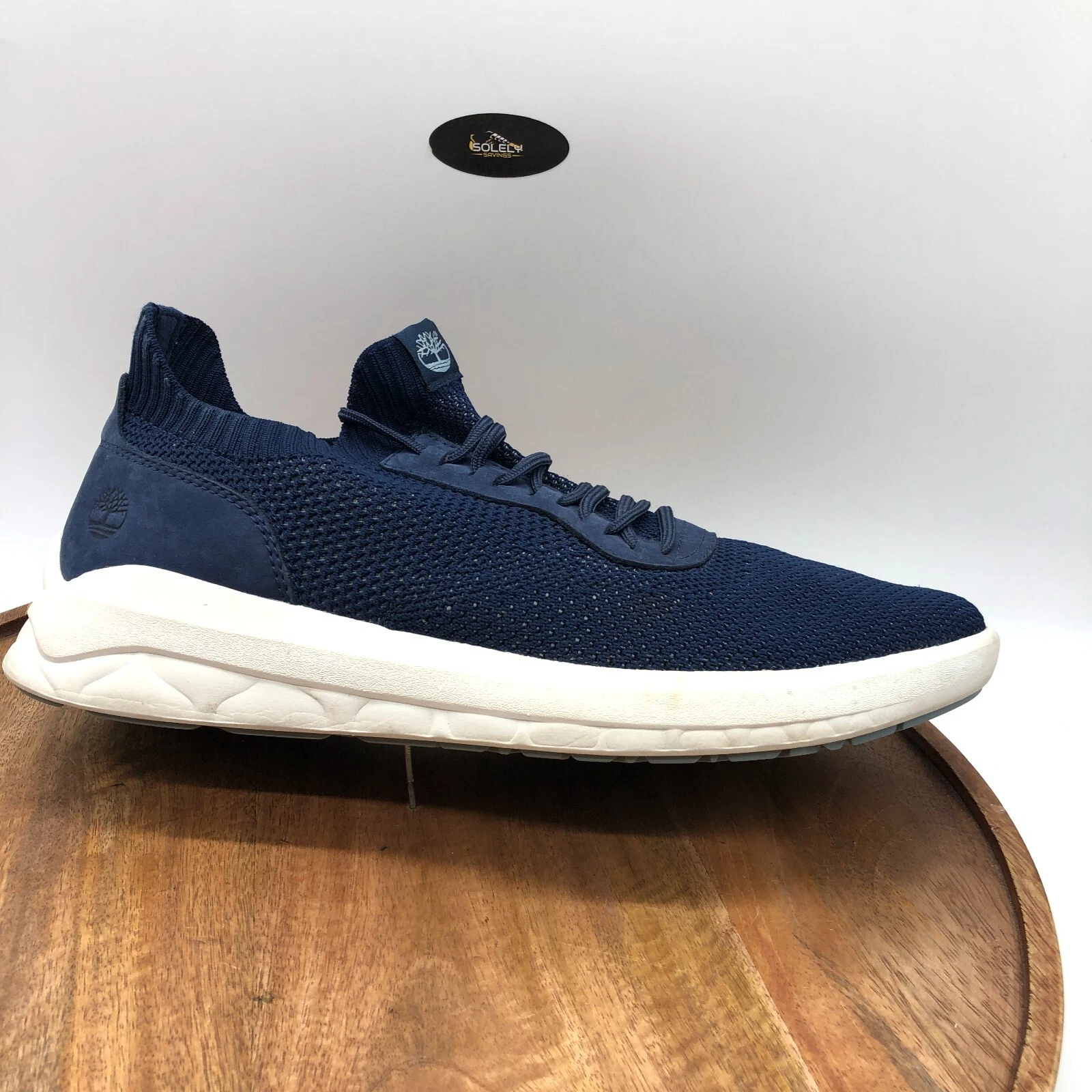 Scarpe da ginnastica Timberland Bradstreet Ultra Oxfords lavorate a maglia blu navy A2Q77 taglia 11